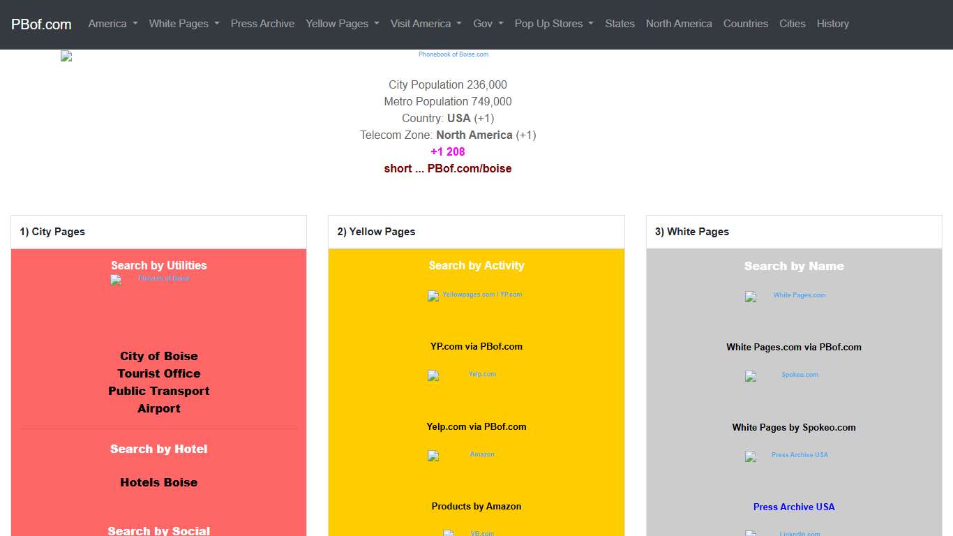 Phone Book of Boise.com +1 404 - White Pages